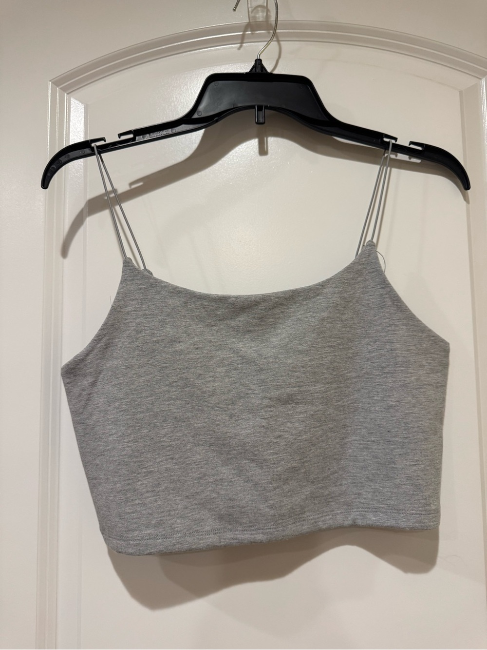 Victoria's Secret Grey Skinny-Strap Cropped Cami